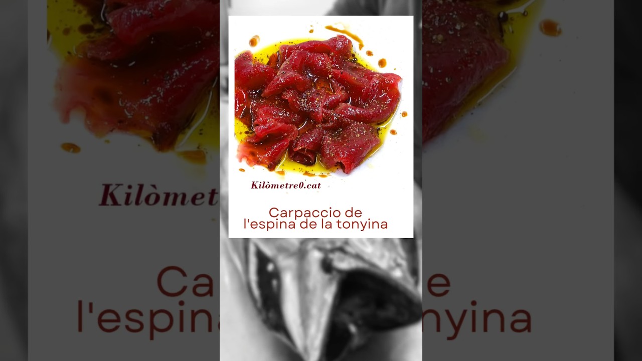 🐟 Carpaccio d’aprofitament de l'espina de la tonyina després del ronqueig 🔥