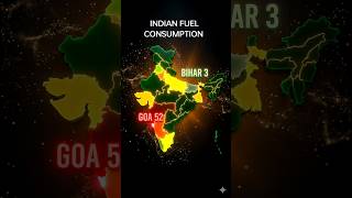 India Petrol Consumption State — The Real Data 📊 #facts