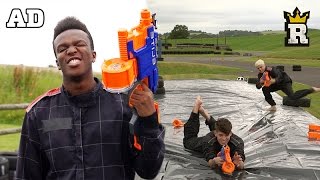 ULTIMATE NERF BLASTER CHALLENGE w KSI W2S JMX &amp; TheBurntChip AD