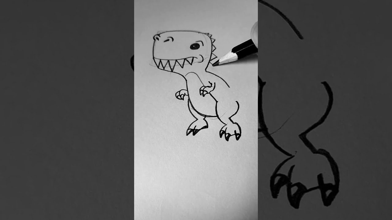 desenhando dinossauro 