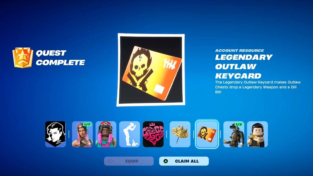 How to Get The Legendary Outlaw Keycard in Fortnite (Free Mythic