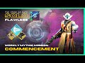 Chaos Reach Warlock - Solo Flawless Weekly Mythic Mission "Commencement" - Destiny 2