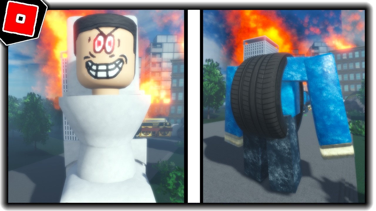 NEW SKIBIDI TOILET GAME with FARBEN TIRE and MORE in WEIRD NOOB TOILET ROLEPLAY - Roblox