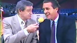 Chick Hearn with Pat Riley, 1987