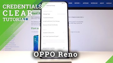 How to Delete All Certificates in OPPO Reno - Clear Credentials