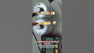 Supercapacitor Short Circuit Test N°2 Two 1200F Capacitors Discharged with Over 1000A Current