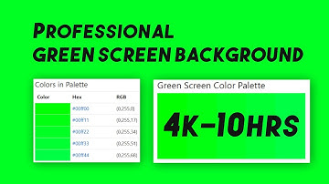 Professional Green Screen Background 4K - 10 Hours | Chroma Key Video