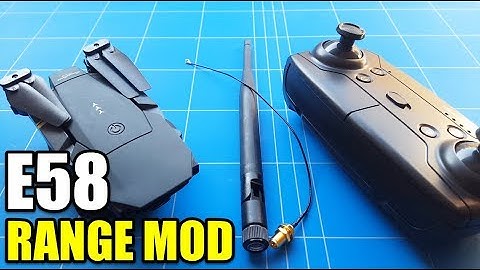 Eachine E58 Drone Range Mod - Step by Step - Antenna Upgrade (Works For Any Rc Quadcopter)