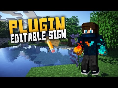 Editar Carteles! | EditableSign Plugin | Iba619Gamer