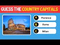 Guess the Country Capitals Quiz |🌎 Famous Locations in the World 🥖