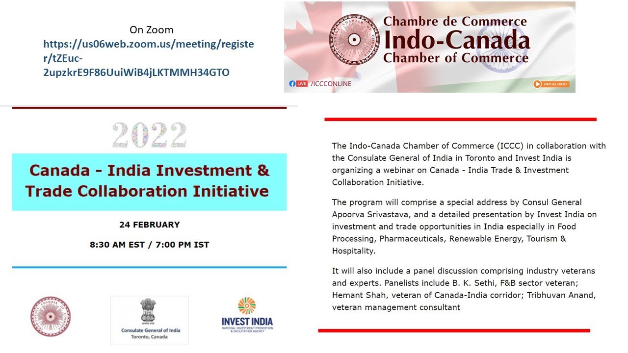 ICCC-CGI-Toronto-Invest India Canada India Investment & Trade Collaboration Initiative