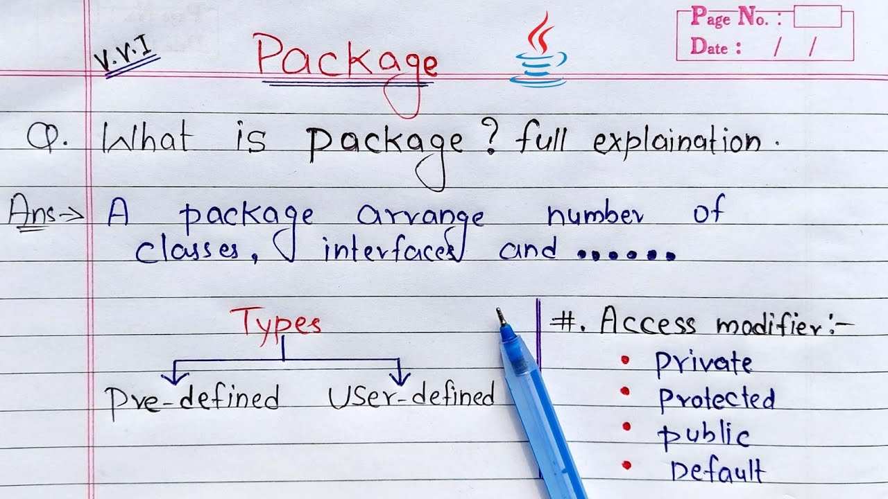 .package  Update  Packages in Java | Learn Coding