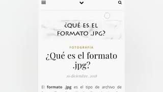¿Qué es el formato .jpg? ¿Qué es el formato .jpg?
