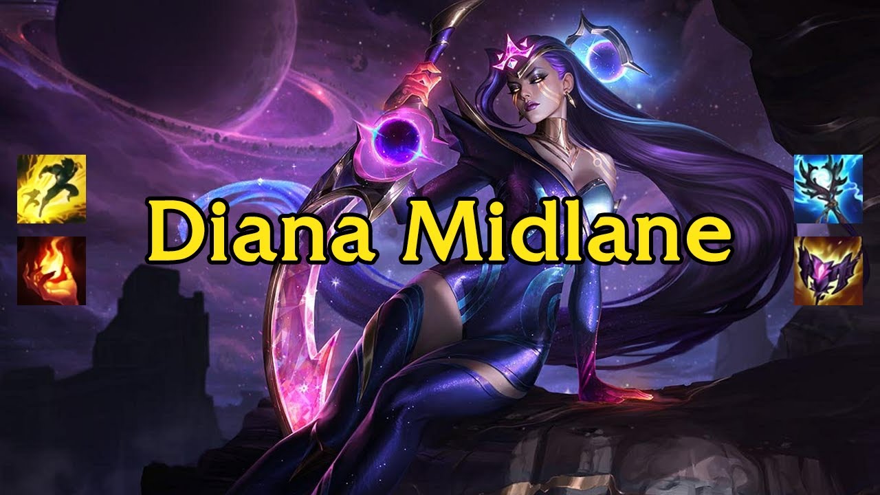 SoloQ Master Diana midlane gameplay by Ivan
