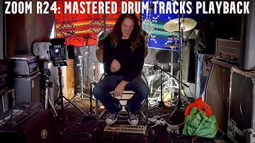 ZOOM R24: Mastered Drum Tracks Playback
