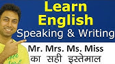 Titles Mr Mrs Miss Ms Youtube