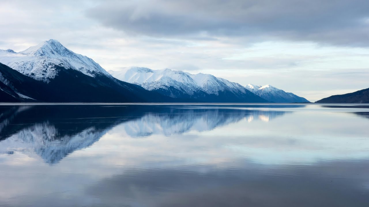 Winter Mountain Lake Ambience – Relaxing Nature Sounds for Sleep, Study & Meditation (No Music)