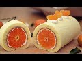 Orange Swiss Roll Cake - オレンジロールケーキ