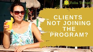 Why Clients Are Not Buying Your Health Coaching Program?