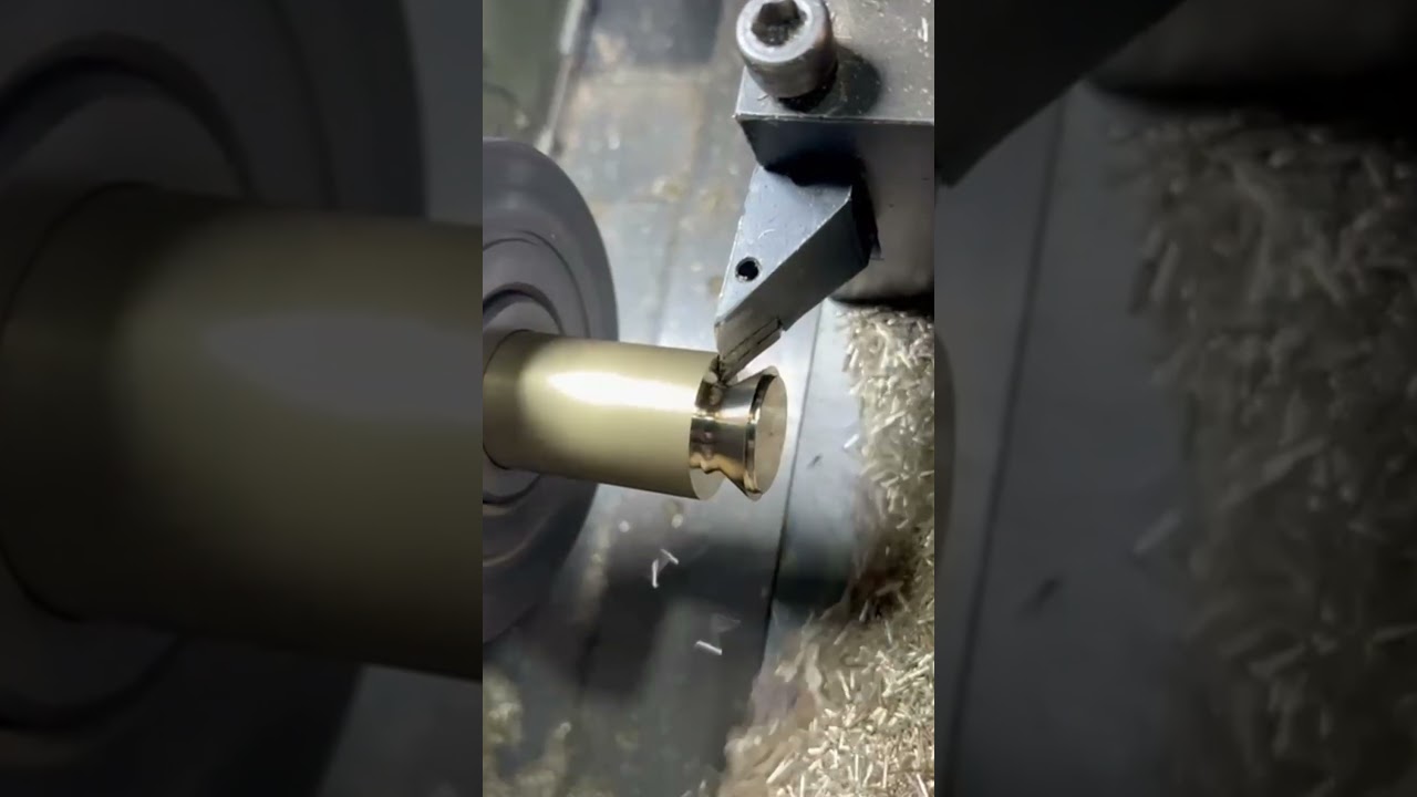 Pure Brass Precision | CNC Turning a Premium Brush Component ⚙️