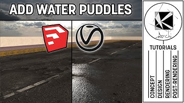 Learn to Add Water Puddle to any Material - Sketchup and Vray Next