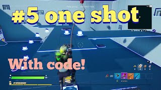 Top 5 best one shot maps in Fortnite creative with code! | snipe map