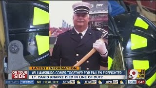David Knapke: Community comes together for fallen Williamsburg firefighter
