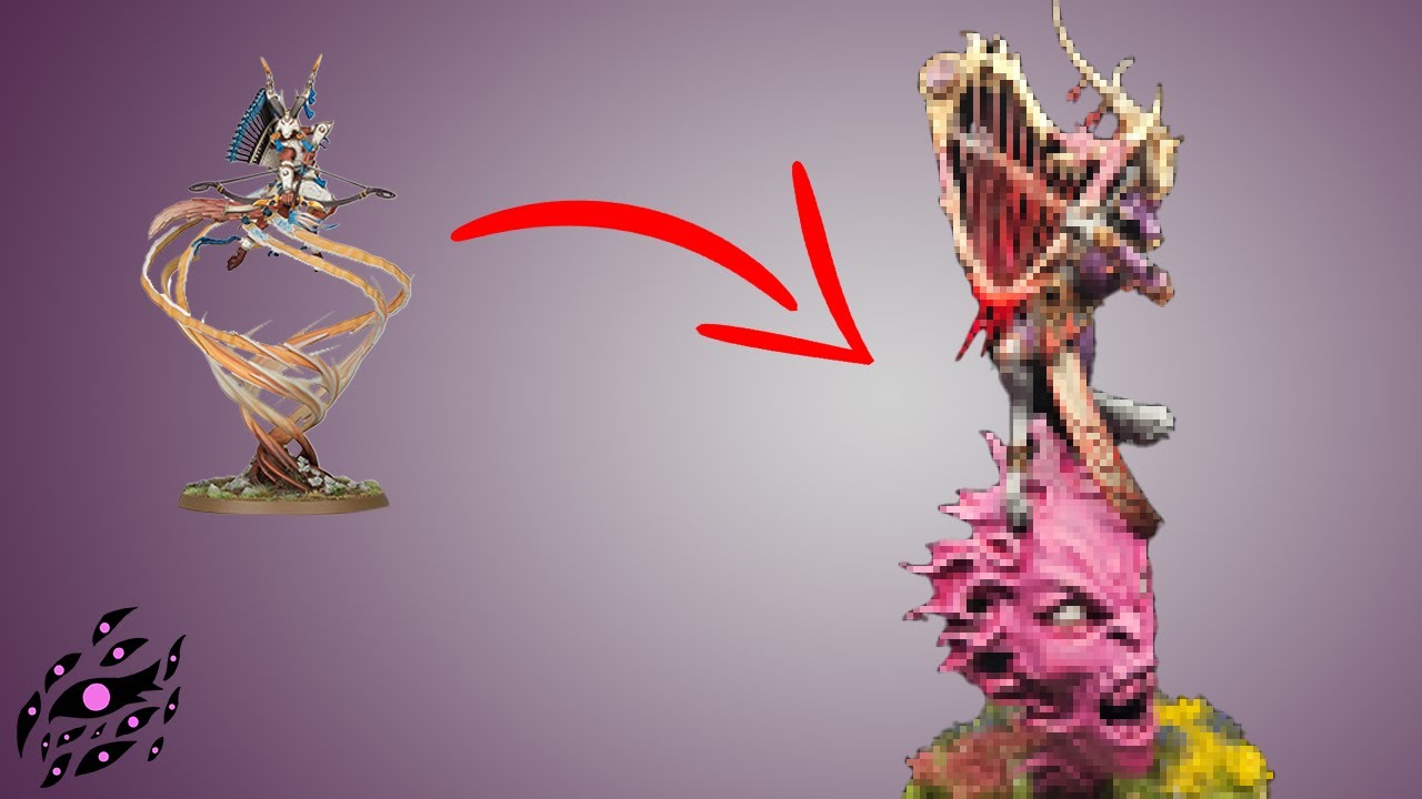 Kitbashing Sevireth Lord of the Seventh Wind into a SLAANESH DAEMON