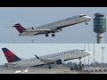 Delta Airlines Embraer ERJ-170 and Bombardier CRJ-700 Regional Jets