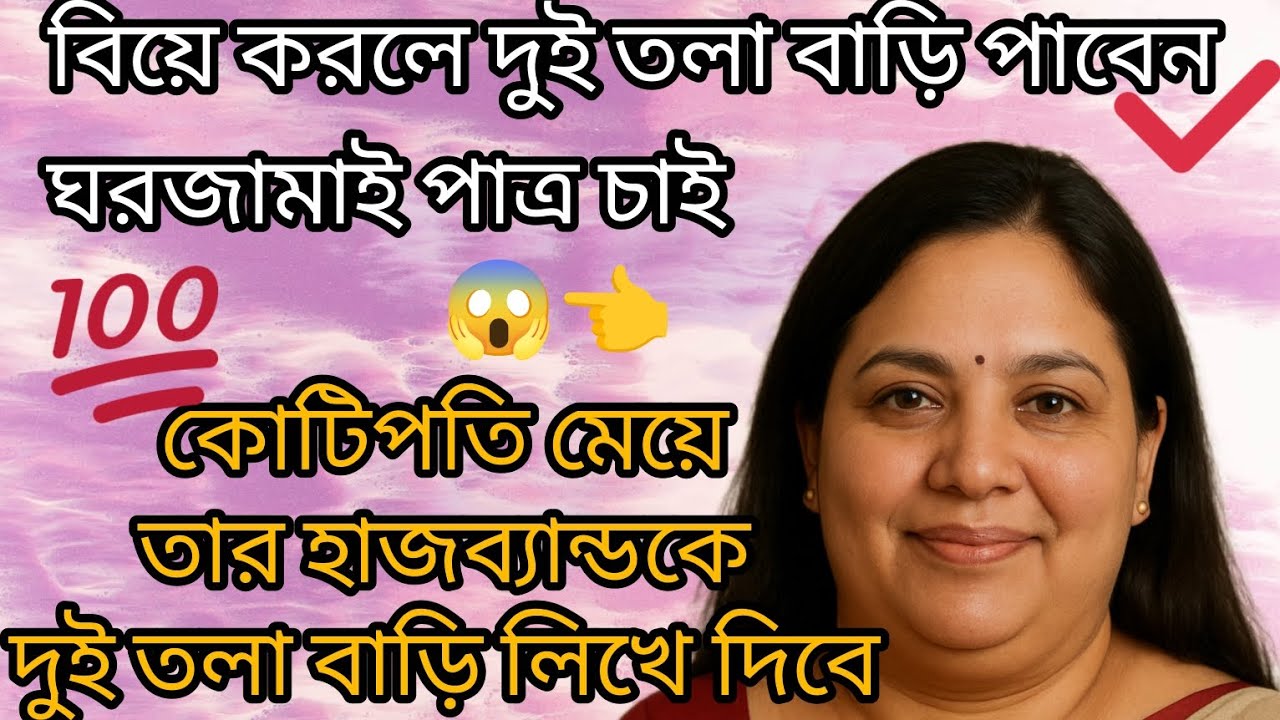 ঘর জামাই পাএ চাই বিয়ে করলে আপনাকে দুই তলা বাড়ি লিখে দিবে💯👈😱