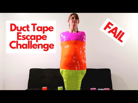 DUCT TAPE ESCAPE CHALLENGE!  *FAIL*