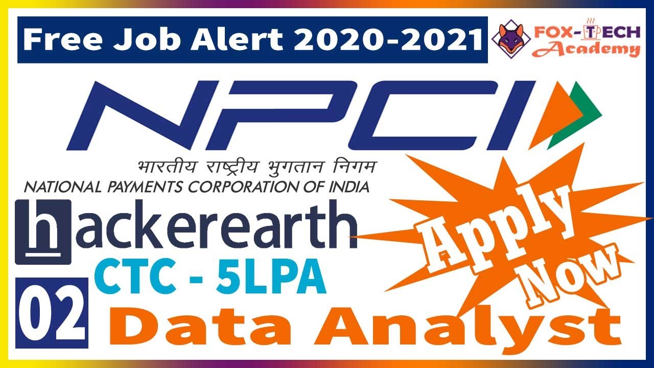 NCPI Jobs for freshers 2021 | Free job 2020 | Off campus job for freshers | off campus job for 2021
