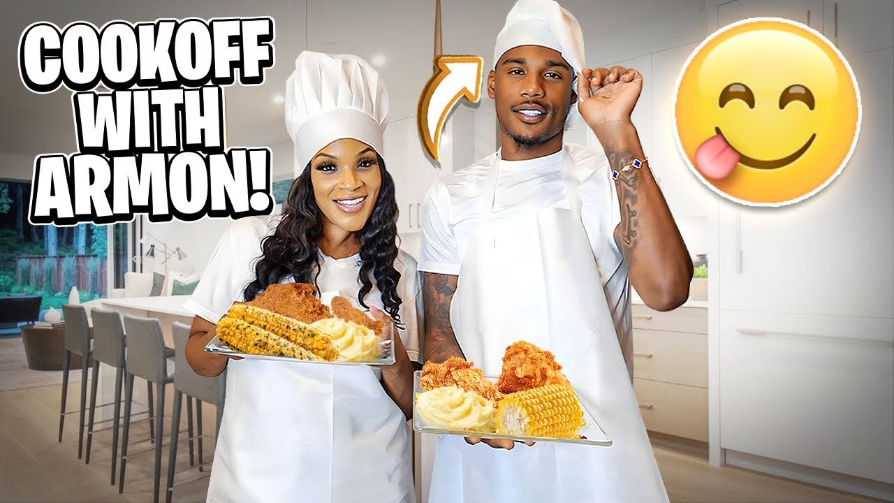 CHICKEN COOK OFF CHALLENGE WITH ARMON (WOULD HE DATE A WOMAN WITH 2 KIDS?) * EXTREMELY FUNNY *