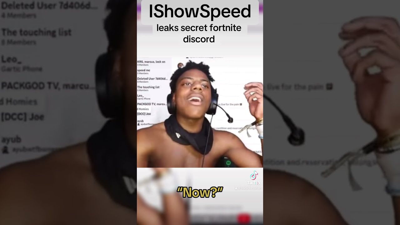 Ishowspeed Leaks Ninjas Secret Discord Ninja Fortnite Leak