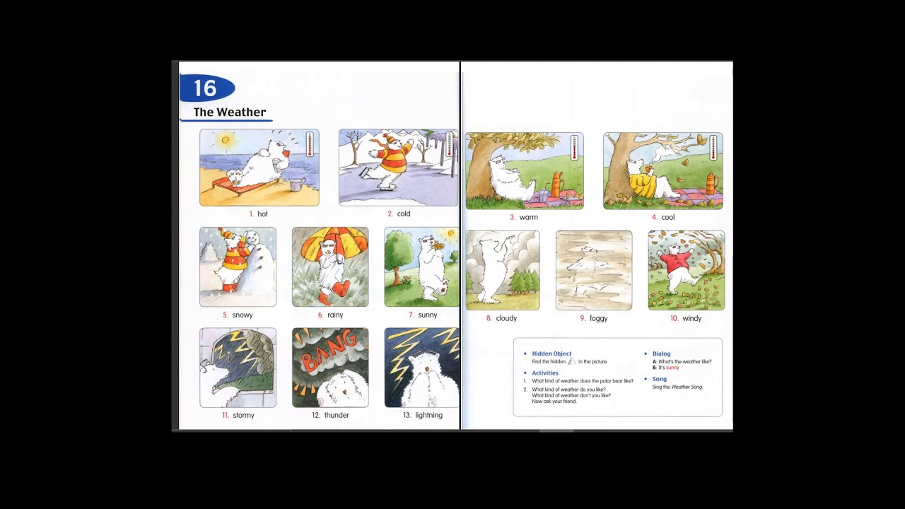 Longman Children Pictures Dictionary 2- 6 Ages 16 The Weather