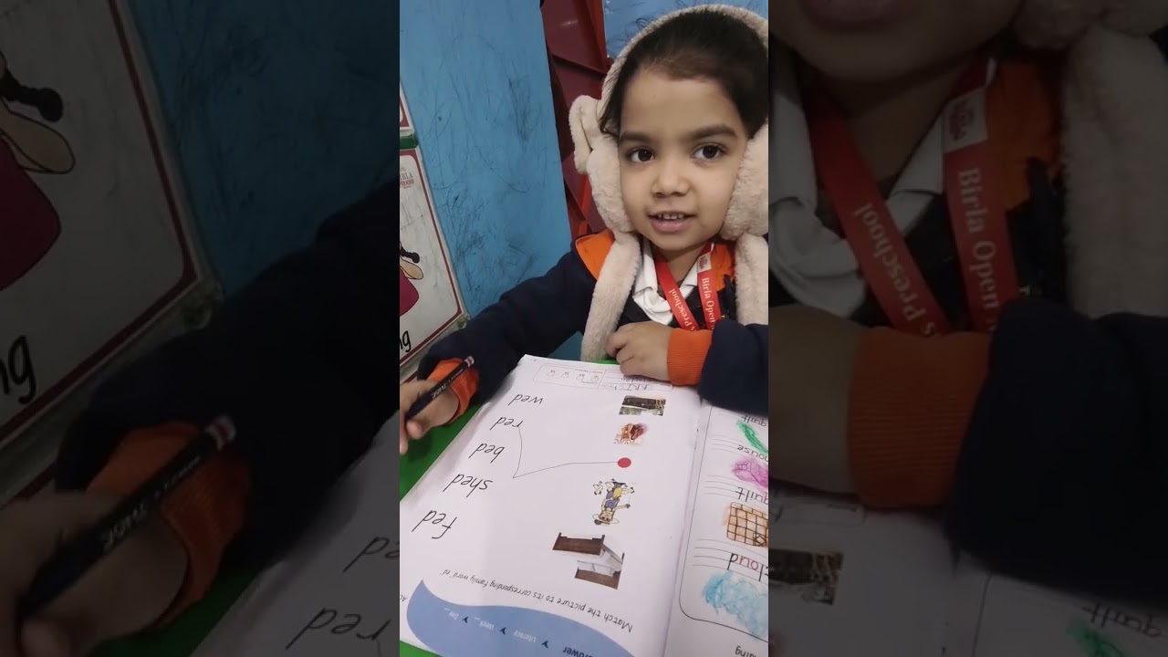 K-1 Reading and Matching 'ed' Family words 