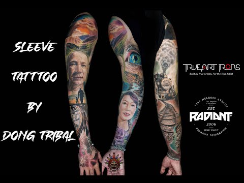 Video Xăm kín tay theo chủ đề công cha nghĩa mẹ - Sleeve... - youtube