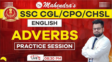Adverbs | MCQ | SSC CGL 2021-22 | SSC 2022 | English | Rules & Exercises | by Akshay Mahendras