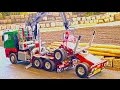 BIG RC Log Truck loading it´s Trailer! RC Timber-Time! GETTIN WOOD! RC Logging Truck!