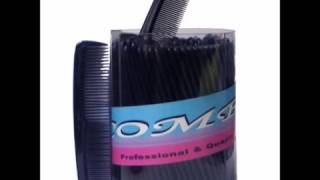 Hair Comb 5 inch  Pocket Size Unbreakable, 72 Piece in a Jar, Black, High Quality
