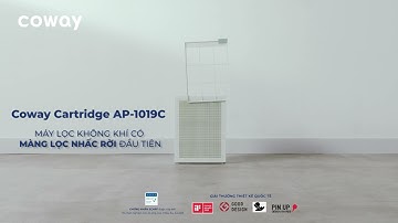 Coway Cartridge AP-1019C – Máy lọc không khí có màng lọc nhấc rời đầu tiên