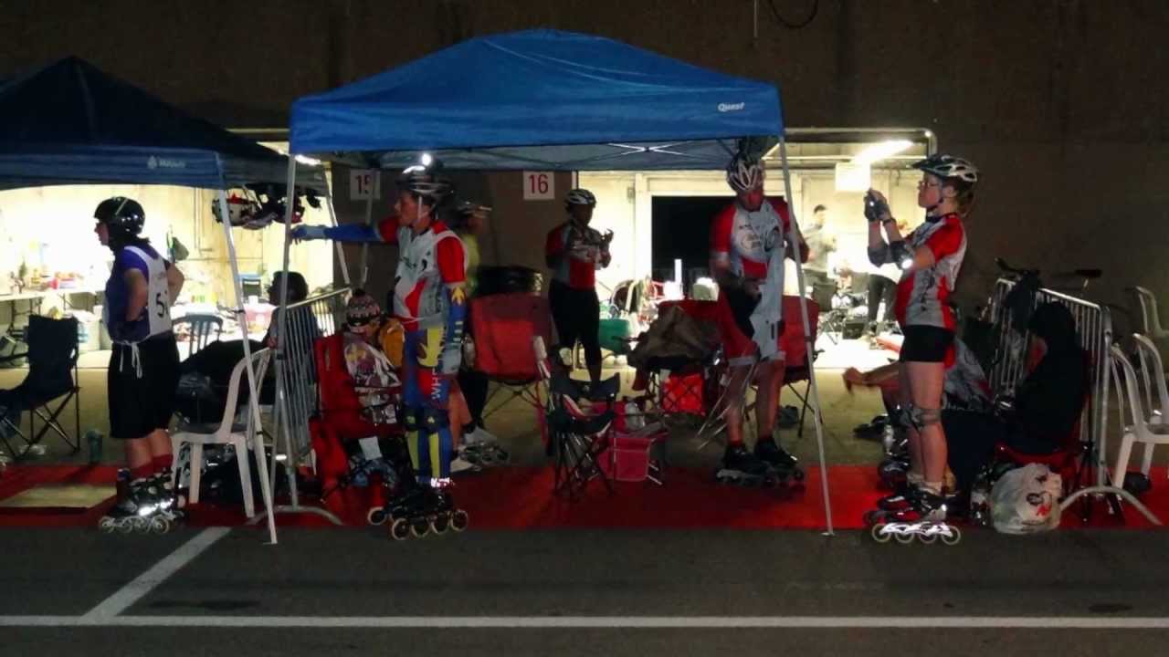 Montreal 24Hour Inline Skate Race 2012 Skater's Quest Night Skating YouTube