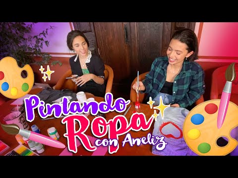 Ángela Aguilar - Mi Vlog #73 Pintando ropa con Aneliz