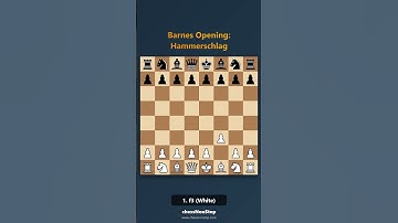 Barnes Opening (Hammerschlag)  #chess #games #gaming