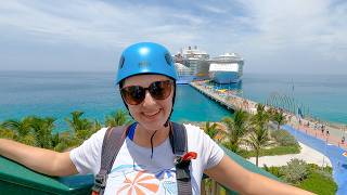 Ziplining Over Royal Caribbean's Private Island!