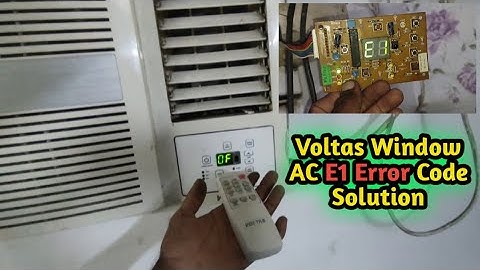 Votas Window AC E1 Error Code Solution, Voltas PCB Button Replace, Voltas AC Display Blinking