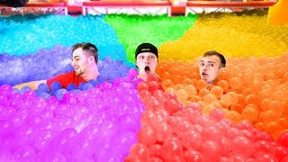 IMPOSSIBLE RAINBOW BALL HIDE \& SEEK!