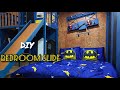 Diy bedroom slide boys bedroomsuperheroes theme