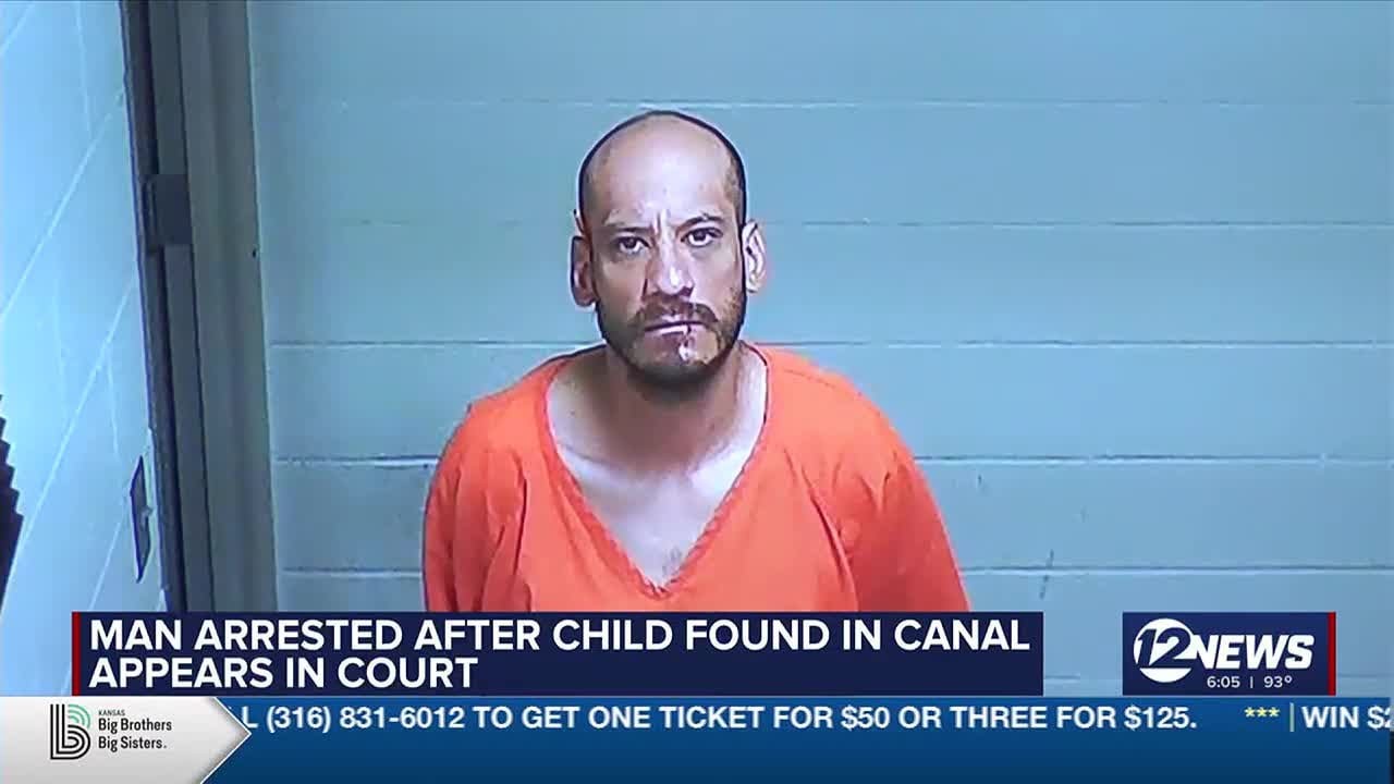Man arrested after baby found in Wichita canal charged with child ...