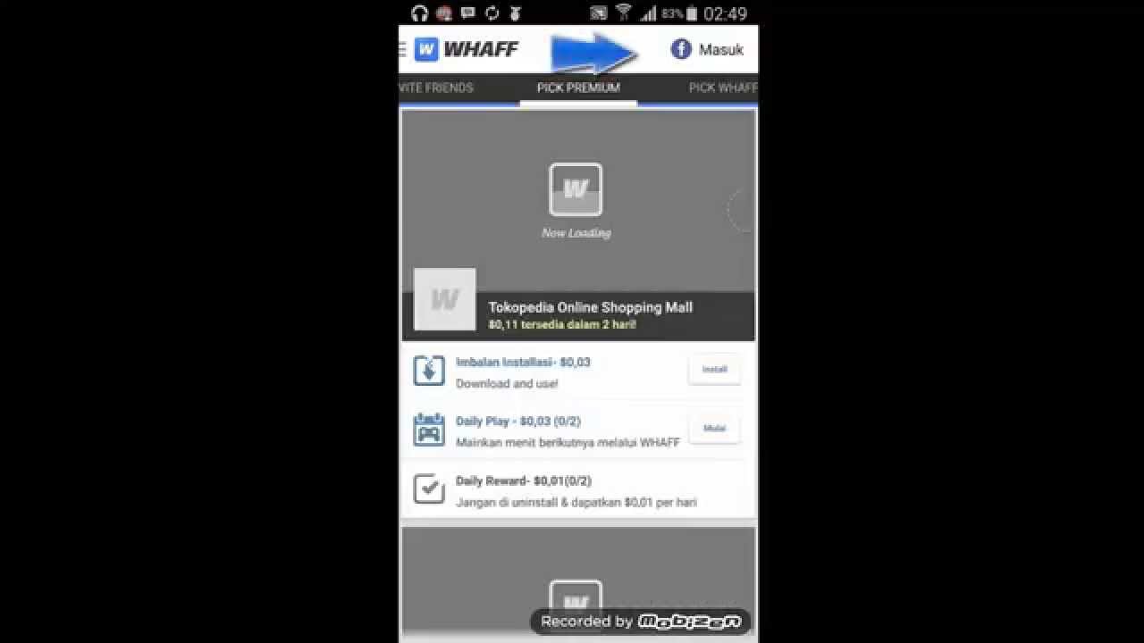 Cara Mengdapatkan Uang Dollar Gratis di HP Android Terbaru (Whaff